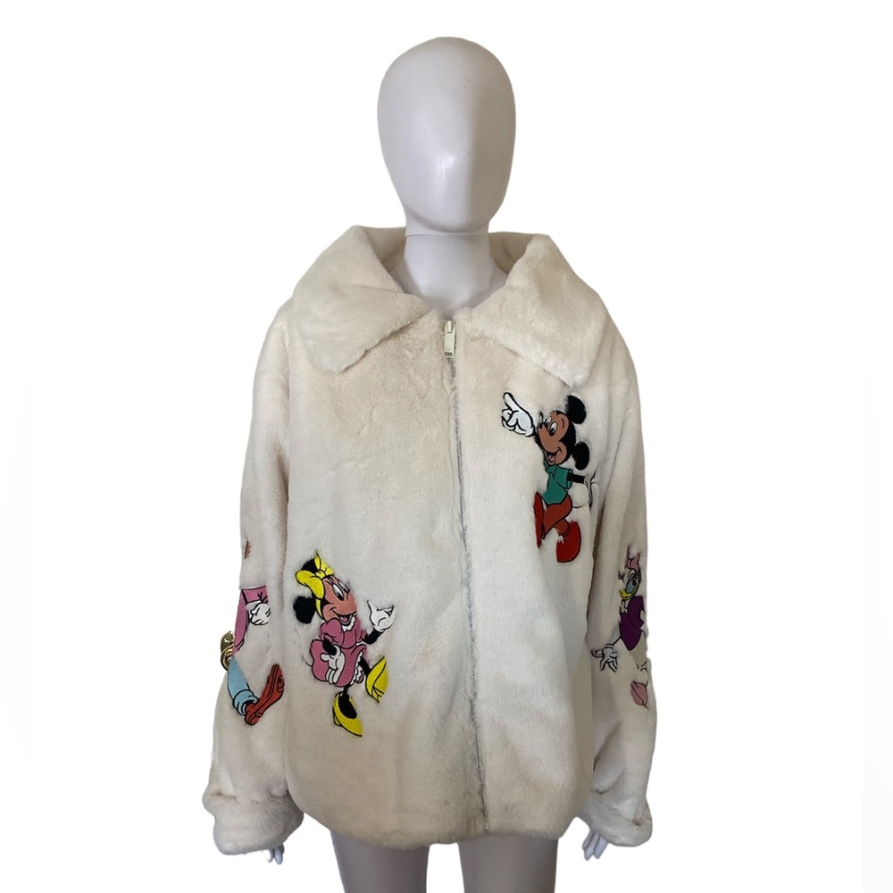 Mickey Mouse and friends Faux fur jacket for adults ( NEW)